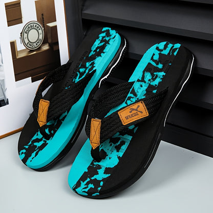 Men's Summer Sandals Outdoor Comfort Flip Flops Lightweight Quick Dry for Beach and Pool