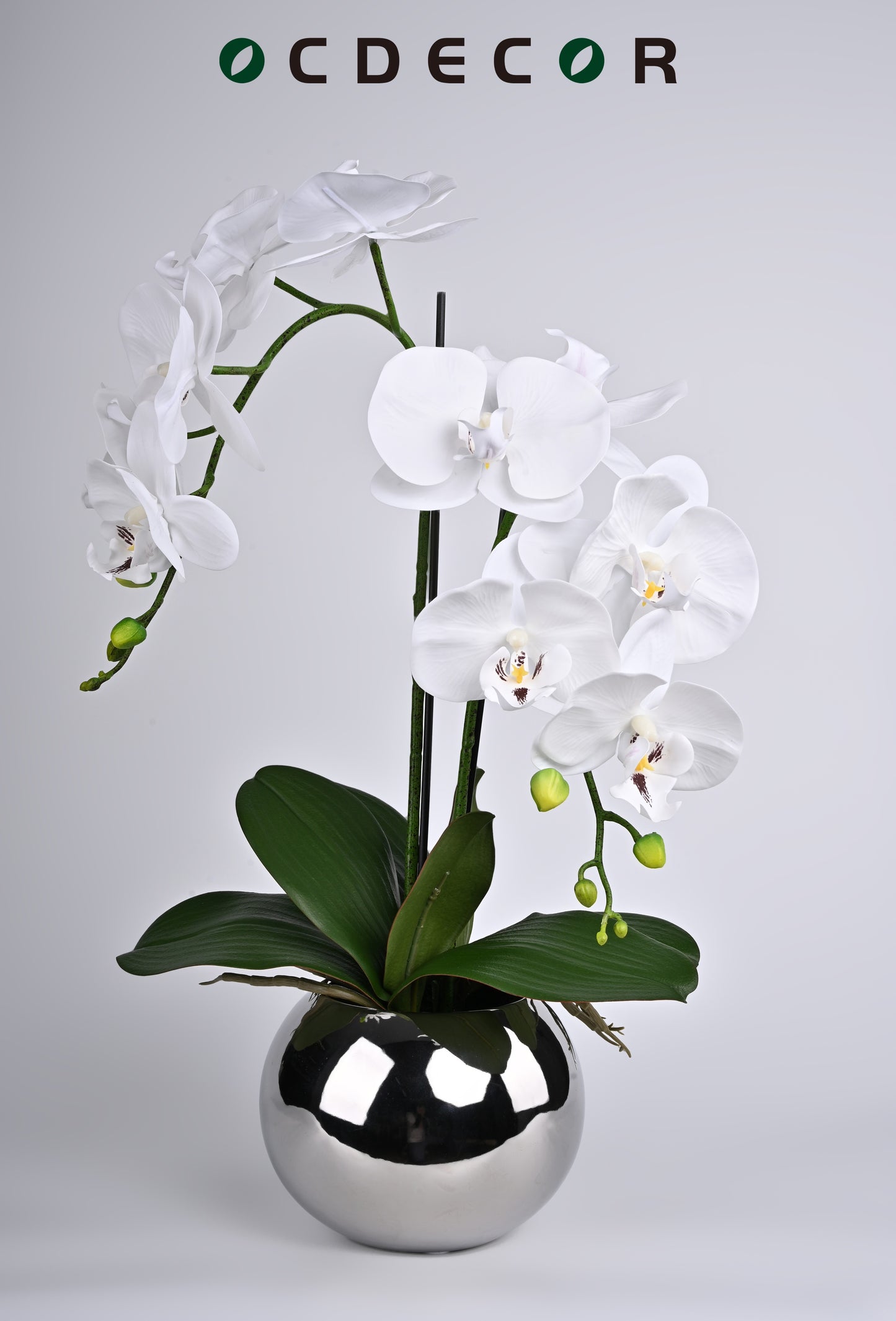 1pc, Faux Orchid, Potted Plant, Potted Flower Ornament Decorative Flower Plant, Photo Props, Outdoor Decor, Home Decor, Mother's Day Gifts Birthday Gifts