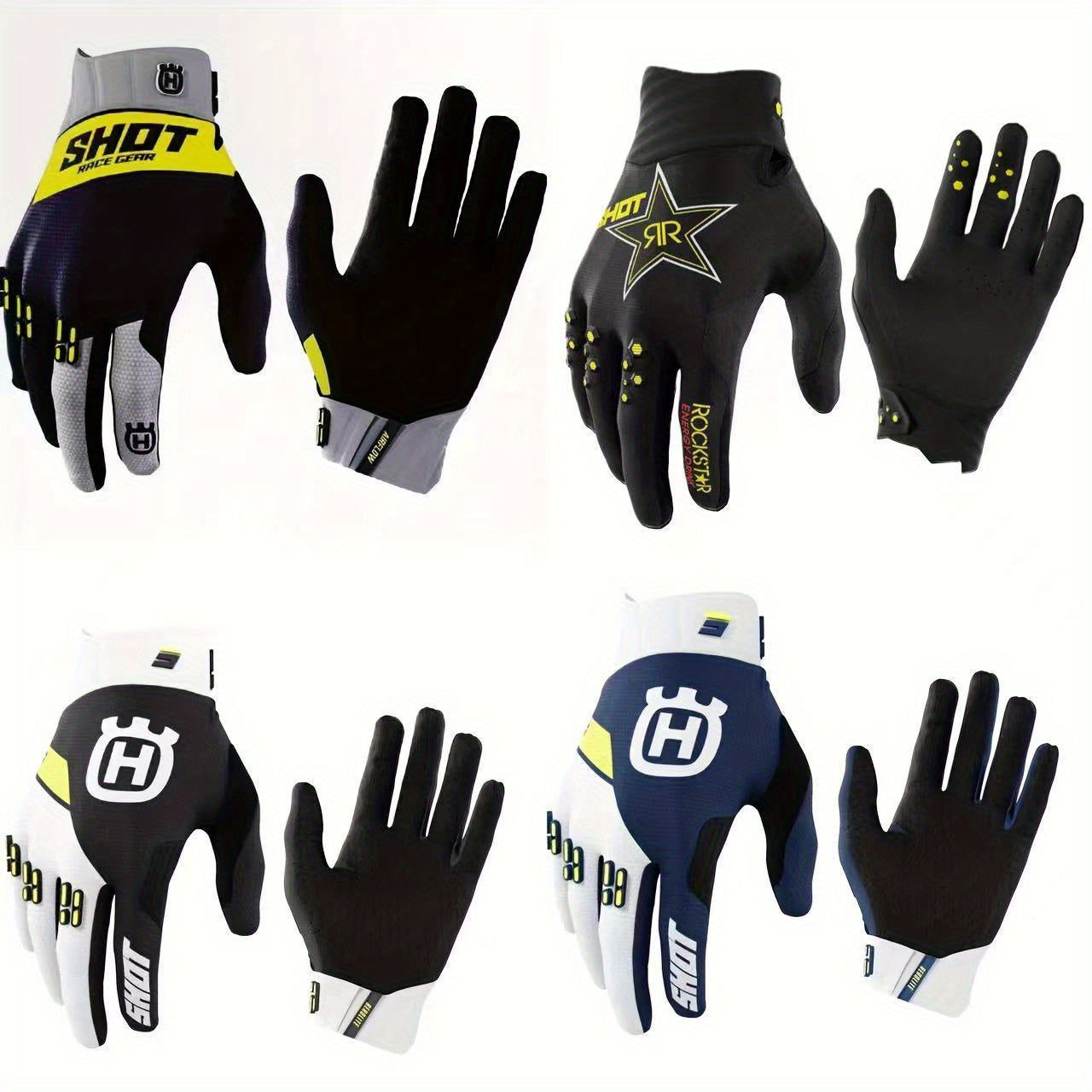 2023 New Full Finger Outdoor Sports Cycling Motorcycle Racing Riding Gloves