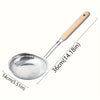 Escumadeira Premium em Aço Inoxidável com Cabo de Madeira