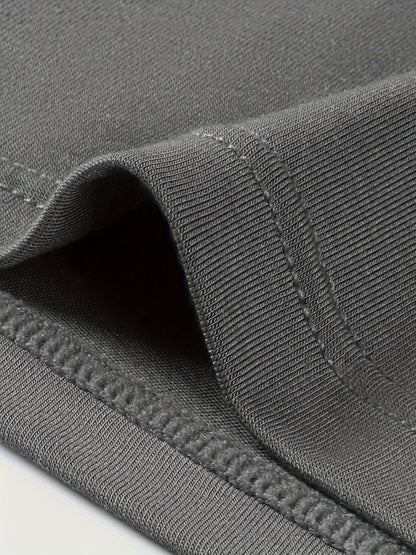 3pcs GDECC Men's Solid Color Modal Boxer Briefs - Mid-Stretch Breathable Mesh, Side-Opening Gusset, Light Beige-Friendly Soft Flat-Cut Underwear for Daily &amp; Casual Wear