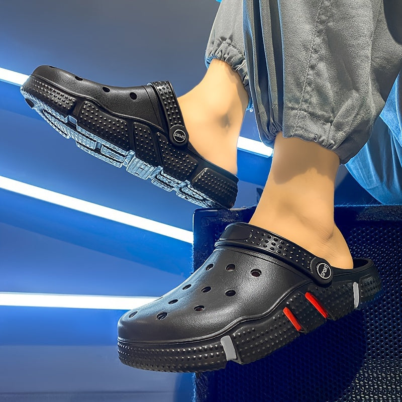 Tamancos unissexo, sapatos para jardim, chinelos leves antiderrapantes, sandálias casuais vazadas para praia, calçado adulto