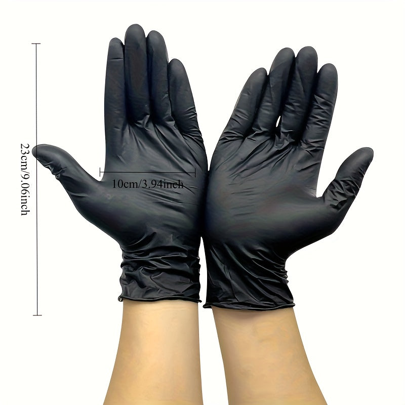 100pcs Heavy-Duty Disposable Gloves - Thickened, Wear-Resistant, Food Grade, Latex-Free, Non-Porous Surface - for Kitchen, Cleaning, Laboratory, - (100 Count), Cleaning Supplies, Kitchen Safety, Wearresistant Material, Dispos
