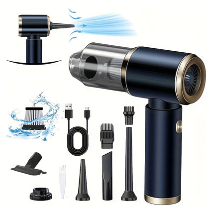 Wireless Handheld Vacuum Cleaner with Blower Function, Powerful Suction, and Compact Design - Ideal for Home, Office, Pet Hair Cleaning - USB Rechargeable, Multi-Functional, Portable, Vacuum Cleaner