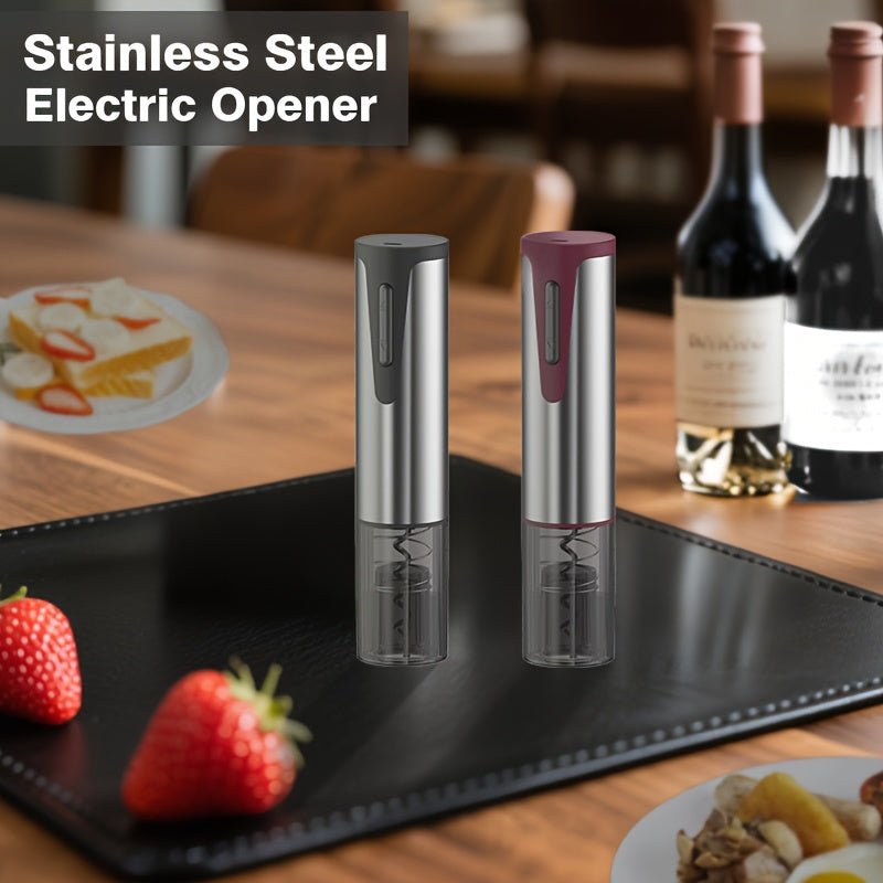 Saca Rolha Elétrico USB – Automático com Um Toque, Recarregável, Corpo em Aço Inoxidável