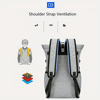 1pc Portable Multi-functional Sports Backpack, Foldable Lightweight Storage Bag for Men Women Outdoor Camping Hiking Travel Riding