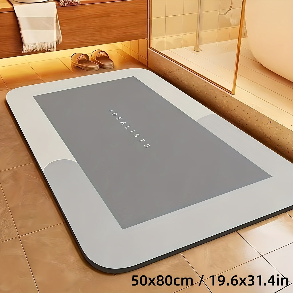 Extra Absorbent Bath Mat - Quick-Dry, Non-Slip Floor Mat, Soft and Comfortable, Suitable for Bathroom, Toilet, Shower, Laundry Room, Bedroom, Living Room, Kitchen, Door Mat