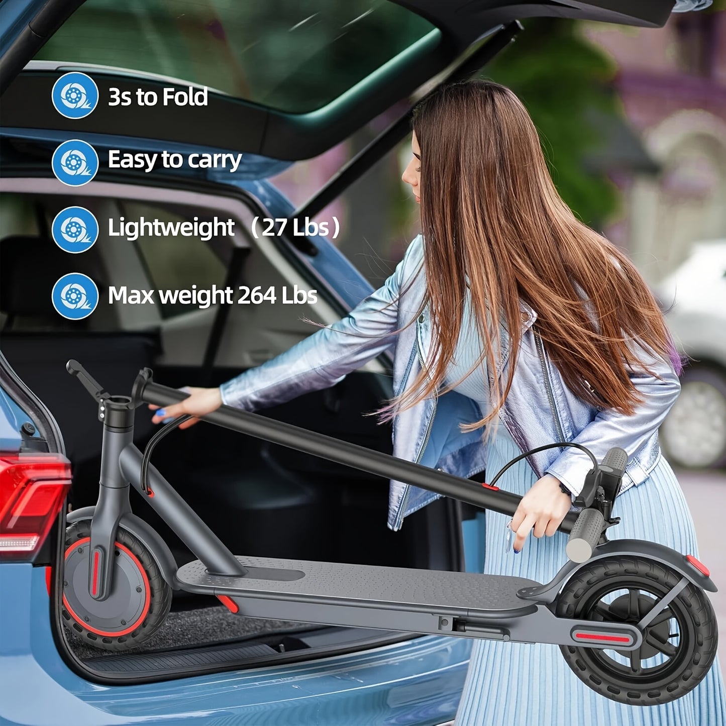 Ride The Urban Wave! Our 350W Electric Scooter Adds Zest To City Travel. Effortlessly Reach 20KM/H. With A 15-26 Miles Range, It'S Food Delivery'S Dream Ride, Ensuring Swift, Seamless Trips Every Time
