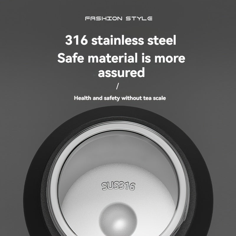 NRMEI Stainless Steel Water Bottle - 12-Hour Heat Retention, 24-Hour Cold Retention, Leak-Proof & BPA-Free with Portable Handle and Dual Drinking Cups, Perfect for Outdoor Cycling, Camping, Hiking, Valentine's Day, Mother's D