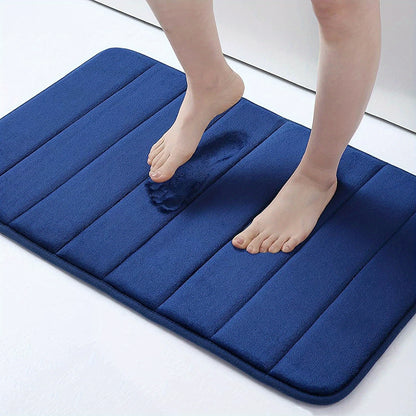 1pc Soft and Comfortable Bathroom Memory Foam Mat with Quick Absorption and Anti-Slip Properties, Bathroom Decor, Bathroom decorations, bath rug, kitchen Area Rugs, Laundry, bedrooom, shower, indoor mat