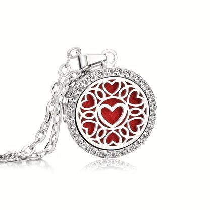 1pc Men's Tree Of Life Aromatherapy Necklace, Fragrance Perfume Essential Oil Diffuser Pendant Necklace