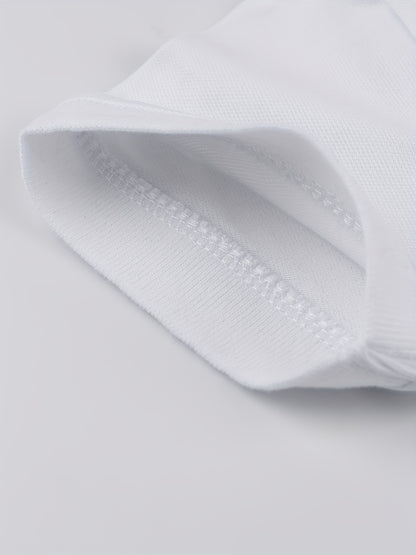 Boys' Casual Lapel Shirt Youngsters's Top Short Sleeve T-Shirt Youngsters's Clothing Comfortable Breathable