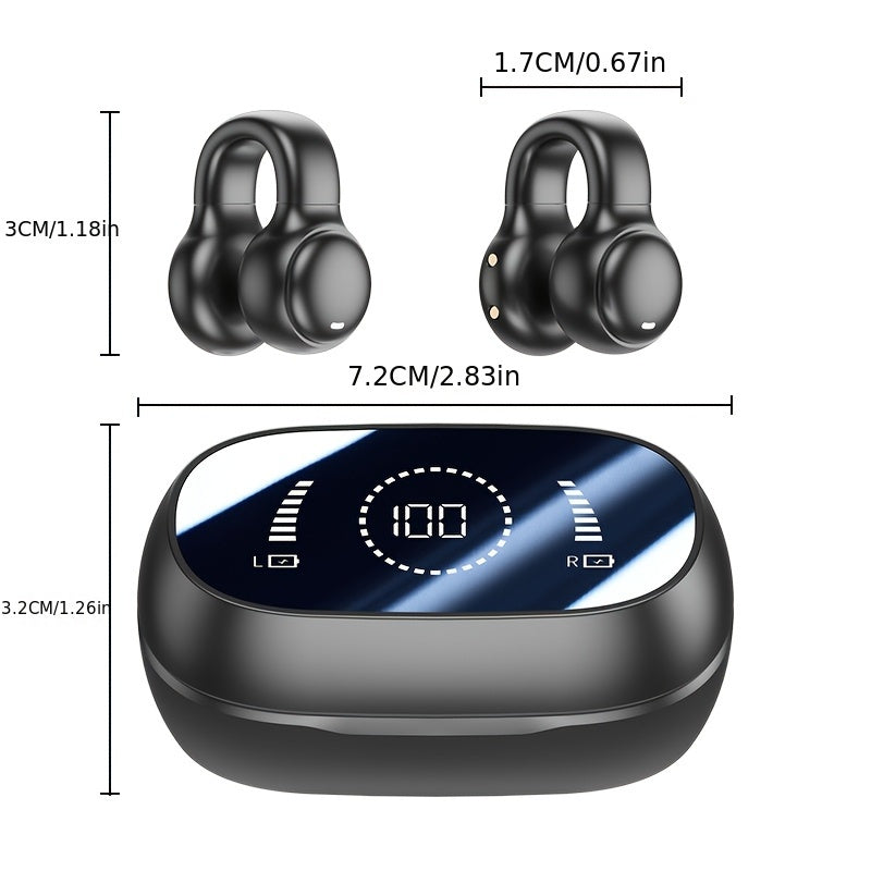 GENAI M47 Earbud - Compact, Wireless, Active Noise Canceling, USB-C Charging, Long Endurance, Easy to Carry, Ideal for Sports and Games, Sports Headphones|Sleek Design|Wireless Earbud