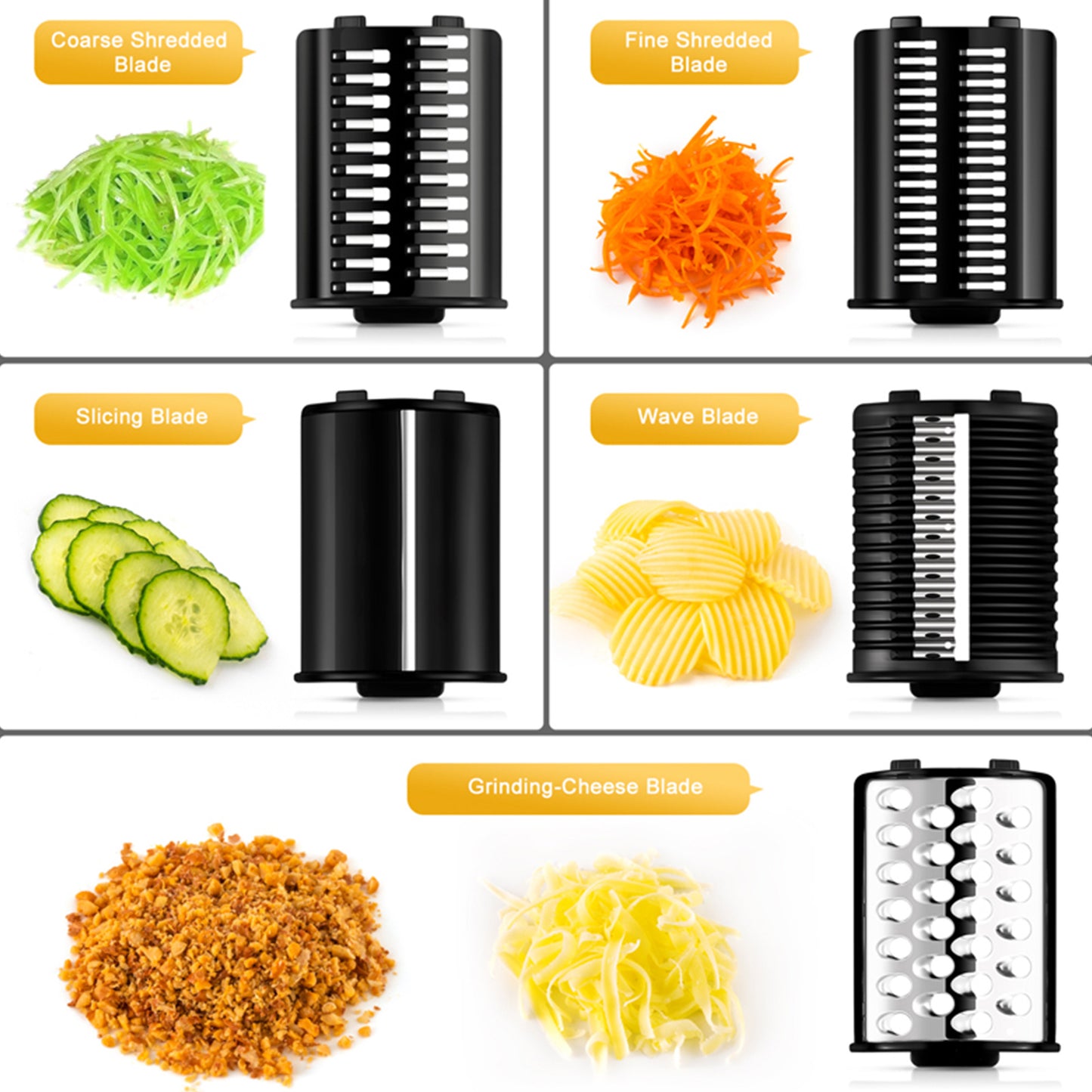 Electric Vegetable Cutter, Multifunctional Kitchen Vegetable Shredder, Potato Slicer, Saved Fruits and Vegetables in Time for Home, Restaurants, and More