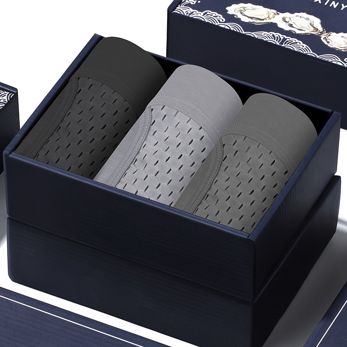 3pcs GDECC Men's Solid Color Modal Boxer Briefs - Mid-Stretch Breathable Mesh, Side-Opening Gusset, Light Beige-Friendly Soft Flat-Cut Underwear for Daily &amp; Casual Wear