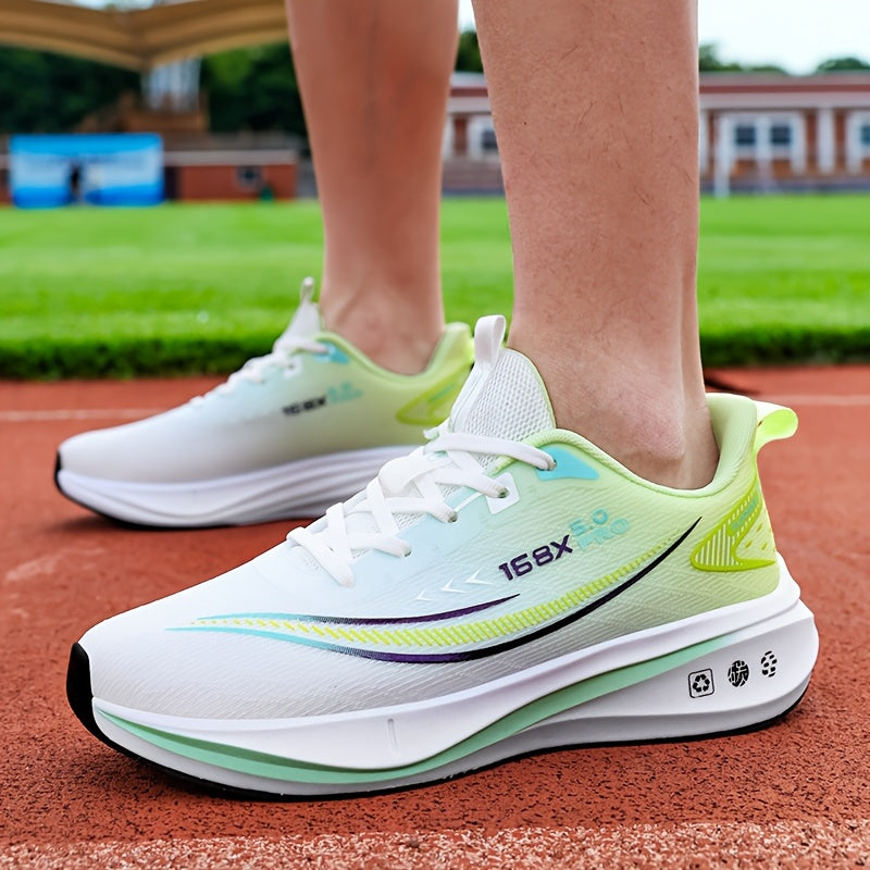 Men's Running Sneakers – Lightweight and Breathable, Soft Cushioned Outsole for Road & Trail Use Multi-Functional Non Slip Shoes Suitable for Marathon Triatlon Off-Road Cycling Gym Aerobics Hiking Mountaineering Daily Wear