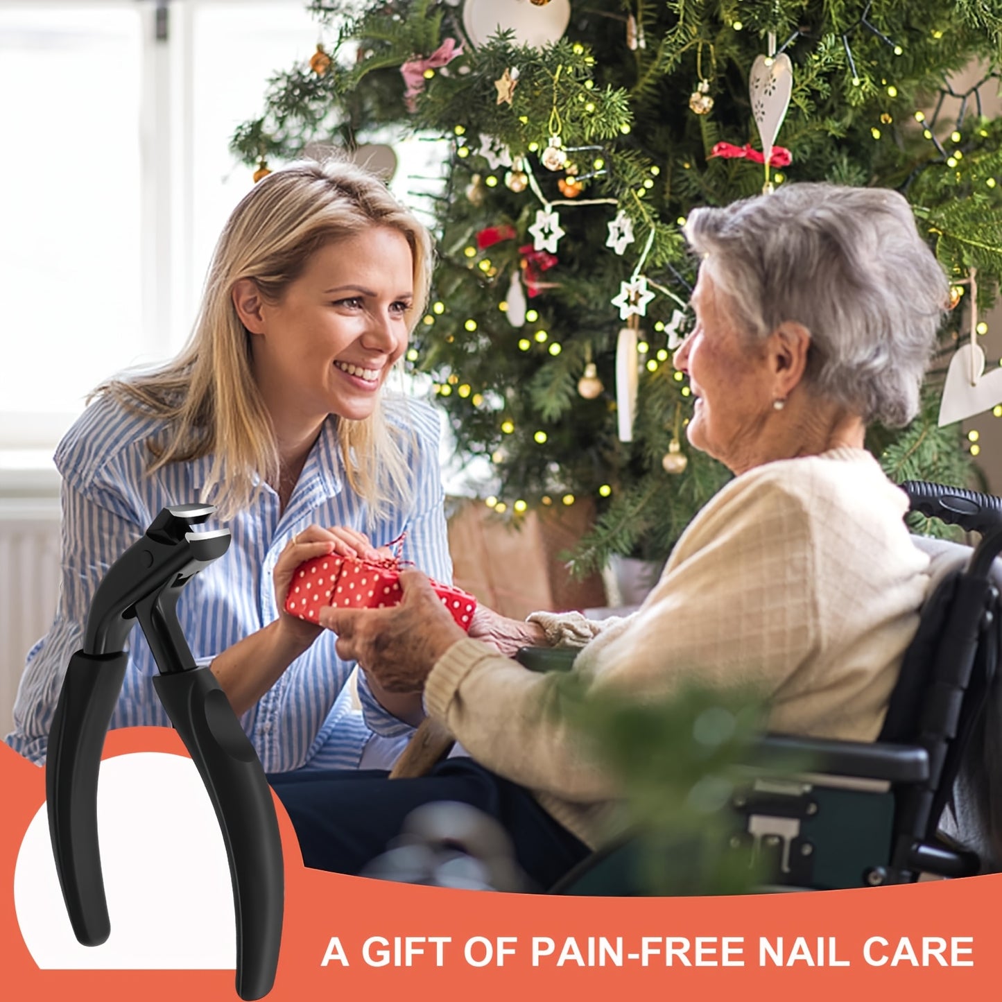 Corta-unhas profissional para unhas encravadas e unhas grossas de idosos - Corta-unhas resistente para podologistas, com cabo de fácil manuseamento, em aço inoxidável e lâminas curvas e afiadas.