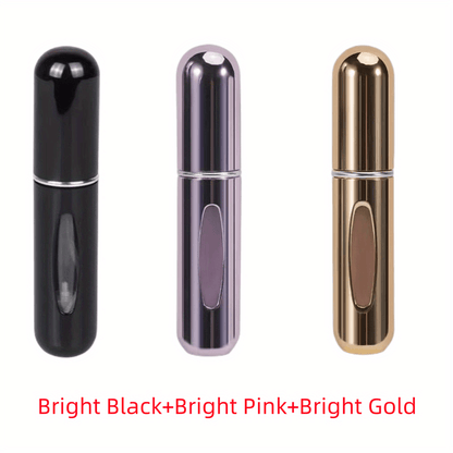 For Mini Portable Refillable Perfume Atomizer - Aluminum Mist Spray Bottle for Travel, Multi-Color Options, Fragrance-Free (Bubble-Free), Refillable Perfume Bottle|Compact Design|Aluminum Atomizer, Perfume Bottl