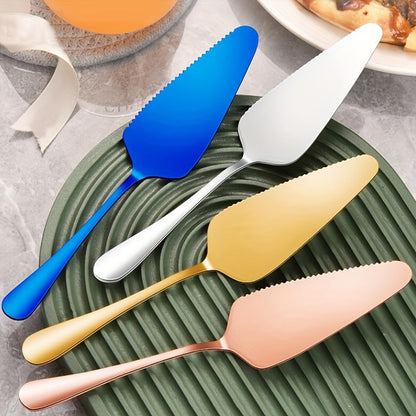 1pc Stainless Steel Cake Shovel, Cake Cream Serrated Edge Baking Tool, Kitchen Gadgets