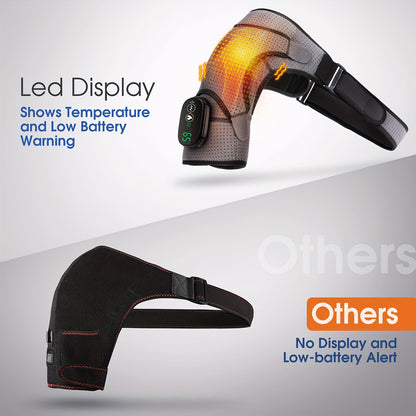 1pc Heated Shoulder Massager - Electric Heating Pad For Men And Women's Shoulder Strap Massage