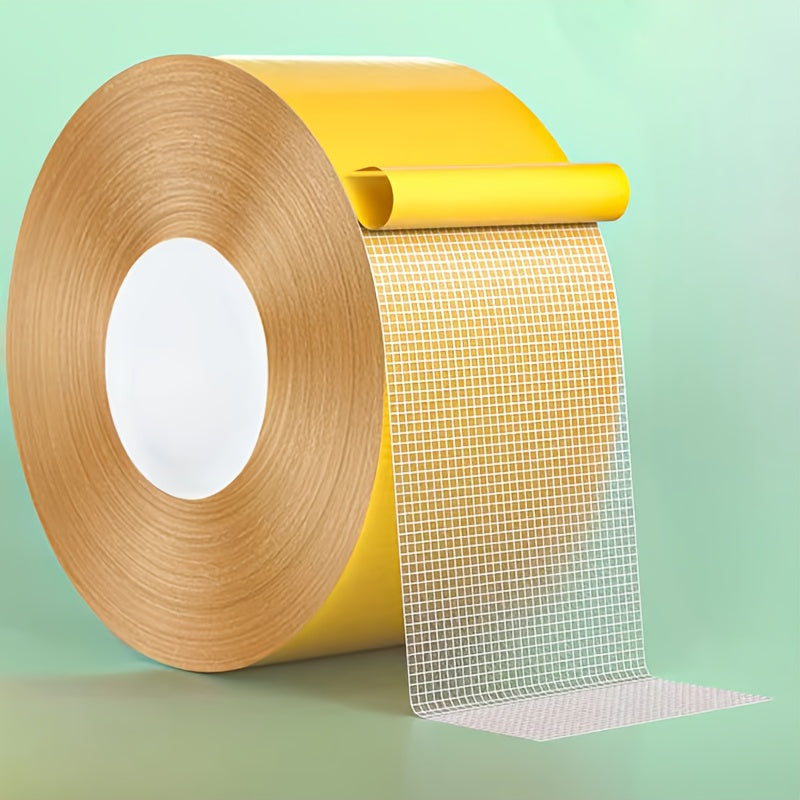 Heavy-Duty Double-Sided Tape with Super Strong Adhesion, Contains Fiberglass Mesh for Walls and Glass. Transparent Mounting Installation, Wall Mounting, Heavyduty Fastening, Invisible Mounting, Seamless Installation, Durable