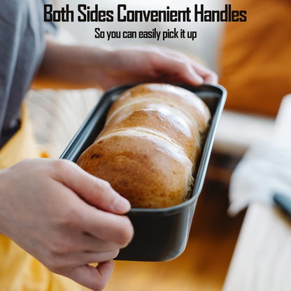 GDDGCUO Non-Stick Carbon Steel Loaf Pan and Cake Mold Set - 29.21 x 10.67 cm, Perfect for Baking Bread, Toast, and More - Ideal Christmas Gift for Home Bakers