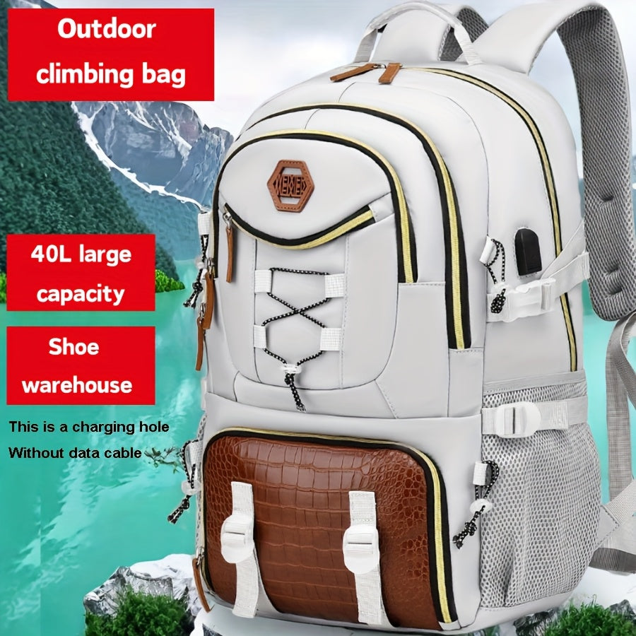 WEIXIER New Multifunctional Men's Fashion Backpack for Short Trips, Business Travel Bag with Multiple Pockets and Large Capacity, Laptop-Friendly, Stylish Casual Shoulder Bag, Commuter Bag, Overnight Stay Bag, Perfect for Stu