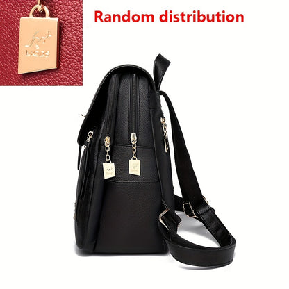 HKAAO Large Capacity Backpack (Unisex) - Stylish Black Travel & Commuter Bag with Multiple Compartments, Adjustable Shoulder Strap, Safe Travel Bag | Minimalist Backpack | Textured Finish, Travel Backpack