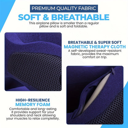 1pc Travel U-Shaped Neck Pillow | 360° Head and Neck Support Design, Compact Ergonomic Washable Cover, Fits Airplane / Car / Train / Camping / Sleeping Scenarios, Portable Support Cushion