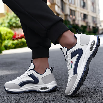 Calçado desportivo casual para homem com amortecimento de ar, confortável e leve para conduzir, lazer, treino e caminhadas ao ar livre.