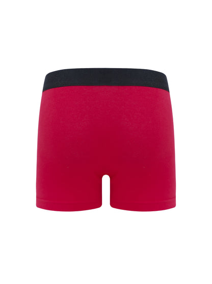 5pcs Football Print Boxer Briefs for Teen Boys - Breathable, Stretchy, Comfort Fit with Elastic Waistband & Half-Button Closure, Black with White & Red Soccer Design, Sports Underwear, Youth Athletic Wear, Sporty Boxers, Brea