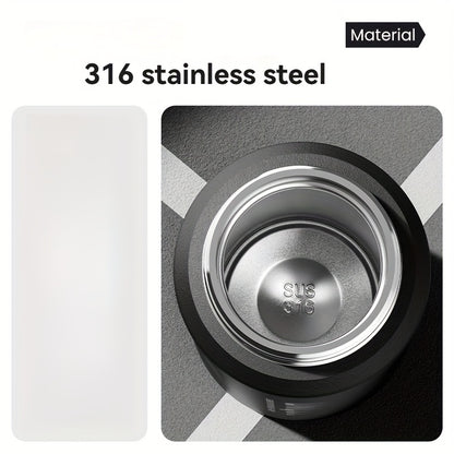 32oz Stainless Steel Pop-Up Water Bottle nRMEi - 316 Stainless steel, BPA-Free, 4-season hot/cold water retention, large capacity for outdoor activities, travel, daily use, insulated water bottle, Sleek M