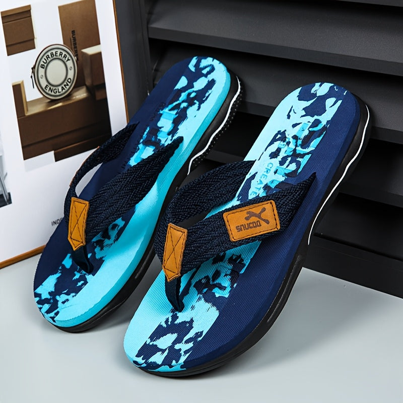 Men's Summer Sandals Outdoor Comfort Flip Flops Lightweight Quick Dry for Beach and Pool