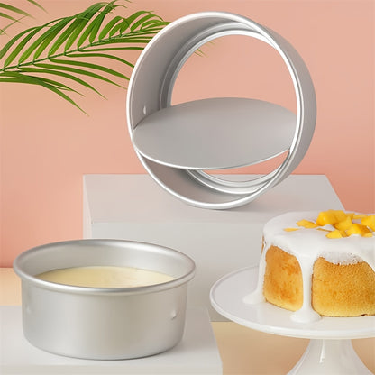 3pcs Cake Pan Set 10.16/15.24/20.32cm Aluminium Cake Mold With Removable Bottom Round Cake Baking Pans Kitchen Tools