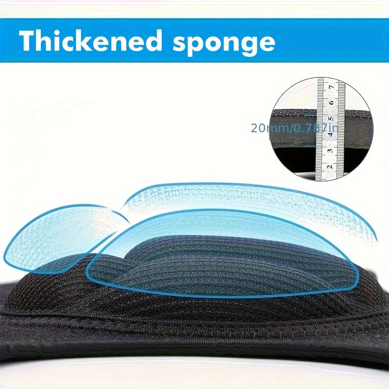 2pcs Heavy-Duty Knee Braces with Thick Cushioning - Adjustable Compression Fit (Black/Tea) for Men and Women, Joint, Post-Surgery, &amp; Knee Stabilizers