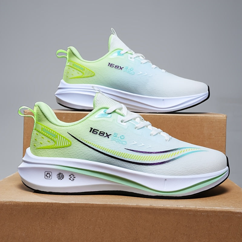 Men'S Running Shoes – Lightweight, Breathable, Soft Cushioned Sole, Suitable for Road and Outdoor Use, Multi-Functional Anti-Slip Sneakers for Marathon, Triathlon, Trail Running, Cycling Training, Gym, Aerobic Exercise, Hik