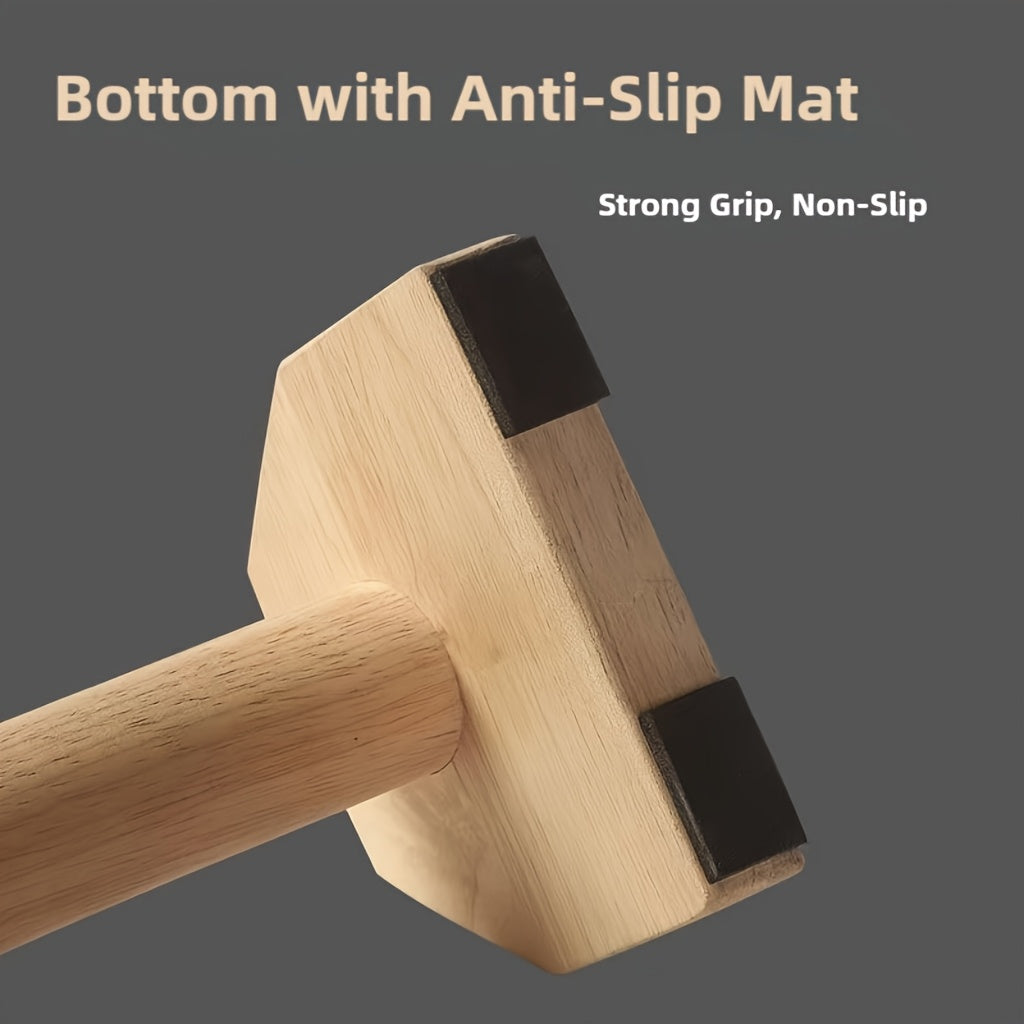 Push-ups, solid wood stands, single parallel bars, wooden push-ups, handstands, exercises, fitness,suitable for home, outdoor fitness, push-up trainers