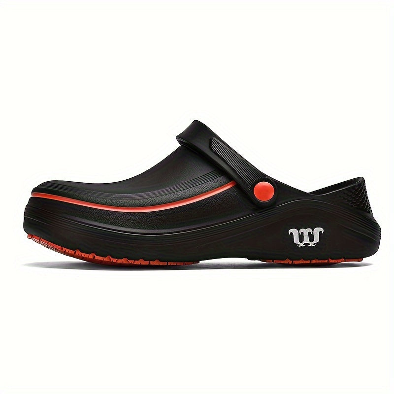 Sapatos de chef para homem profissionais, impermeáveis ​​e resistentes ao óleo, com recortes vazados, confortáveis, antiderrapantes, duráveis ​​e anti-odores, em EVA, ideais para uso diário.