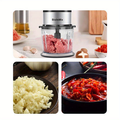 500W Portable Personal Blender Mixer Food Processor with Chopper Bowl 600ml Juicer Bottle Meat Grinder Youngsters Food Maker