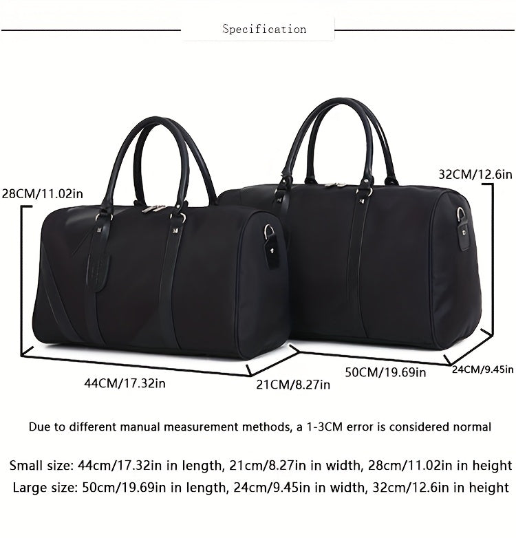 2 Color Options for Travel Bag Men's Tote Business Large Capacity Short Trip Luggage Pack Women's Single Shoulder Gym Bag Crossbody