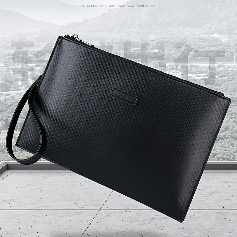Stylish Black Synthetic Wallet Clutch with Golden-Tone Hardware - Compact Everyday Carry for Men & Women, Durable & Versatile Design for Daily Commute, Work, or Casual Outings, Everyday Wallet | Minimalist Wallet | Synthetic