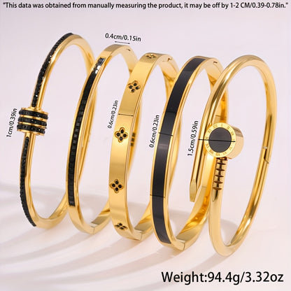 Bijuteria em aço inoxidável, impermeável e hipoalergénica, adequada para homens e mulheres, ideal para festas e uso diário.