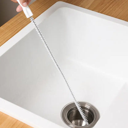1pc Pipeline Dredging Brush - Sink Drain Overflow Cleaning Brush, Household Sewer Hair Catcher, Snake Hair Drain Clog Remover Cleaning Tool For Bath Tub, Kitchen Sink, Toilet Etc