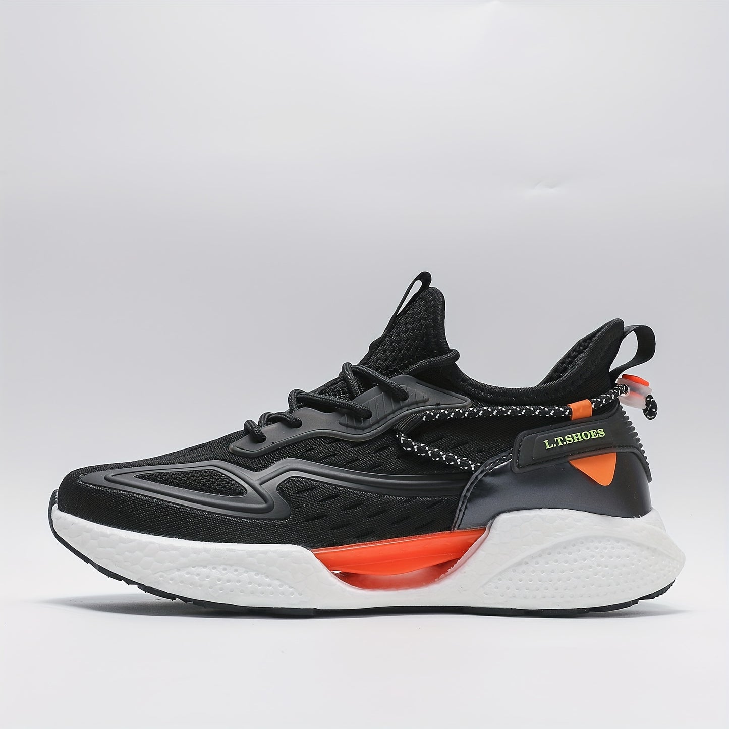 Ténis de corrida para homem plus size moderno em malha respirável com boa absorção de impacto, confortável, antiderrapante, com sola macia e durável para atividades ao ar livre.