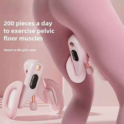 Pelvic Floor & Leg Trainer - Home Fitness Equipment for Slimming, Recovery & Muscle Toning - Countless Workouts, Durable ABS Material, White/Pink
