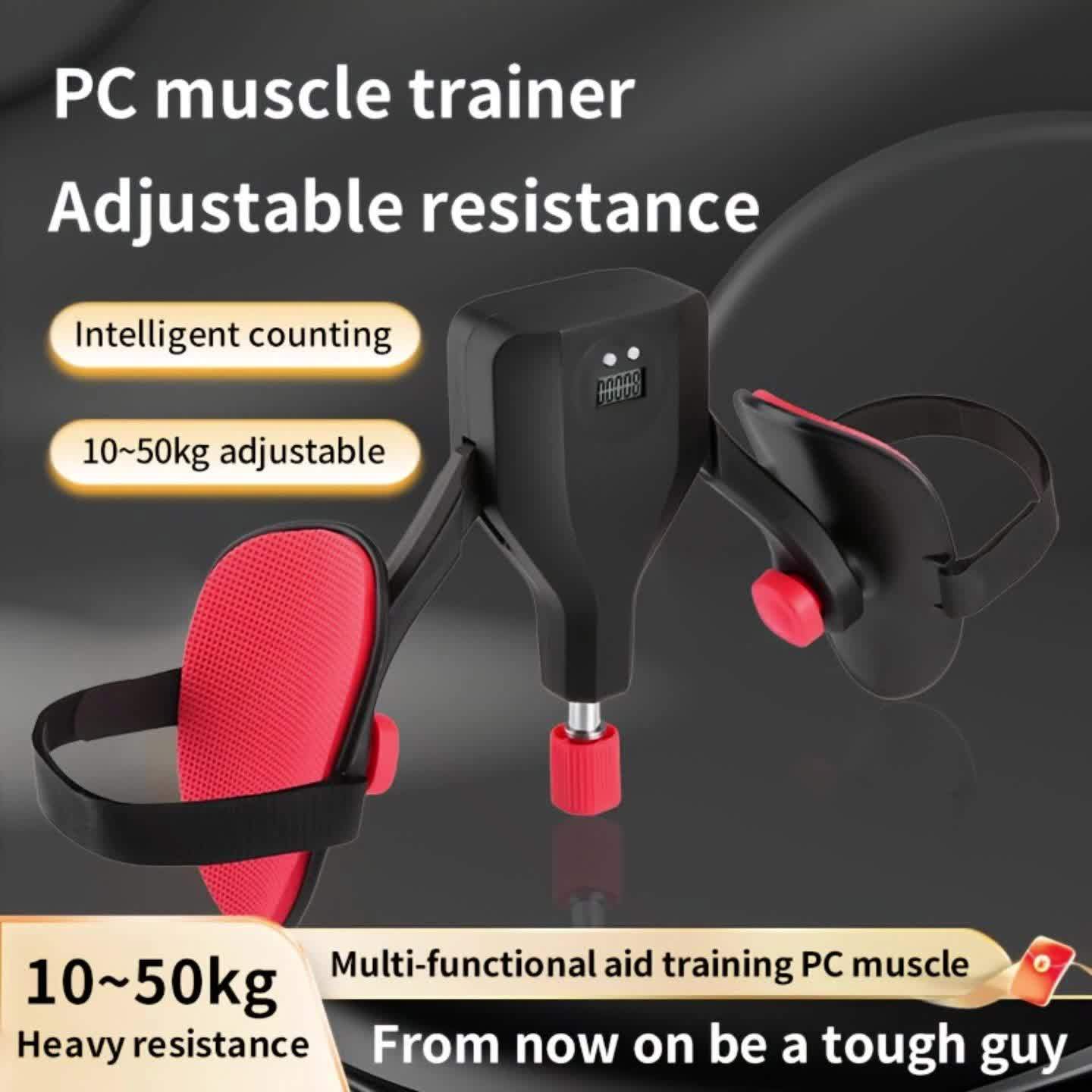 [2024 New upgraded version can be counted] Adjustable Kegel exerciser, pelvic floor muscle repair trainer Kegel inner thigh exercise equipment suitable for home exercise Pilates, training equipment, Thigh Exerciser for Men, W