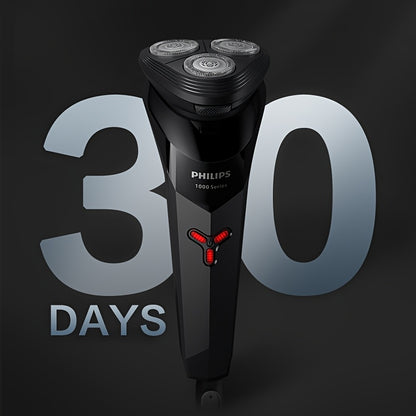 Philips Shaver Series 1000 Electric Razor S1113 PowerCut Blade ContourFlex Shaving Head Attachment Automatic Grinding Blades 3D Floating Shaving Head Ergonomic Design USB Charging 1 Hour Full Charge for 30 Minutes Runtime