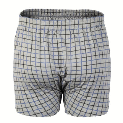Calça de homem em algodão puro com estampado de flechas, larga, ideal para pijamas, de cintura subida e com gancho profundo.