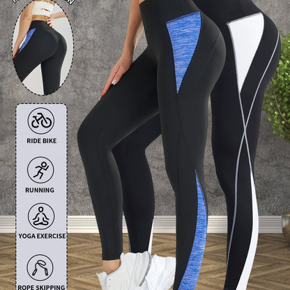 2-Pack Women's Non-See-Through Yoga Pants - High-Waisted Tummy Control Leggings, Quick-Dry Stretchy Workout Pants for Gym, Running, Pilates - Non-Slip Grip & All-Season Fitness Apparel (Machine Washable) - Ideal Gift for Wome