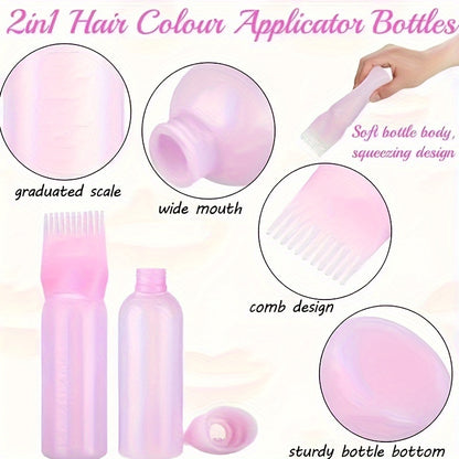 120ml Hair Dyeing Bottle with Comb Shampoo and Applicator Tool - Easy and Precise Hair Color Application